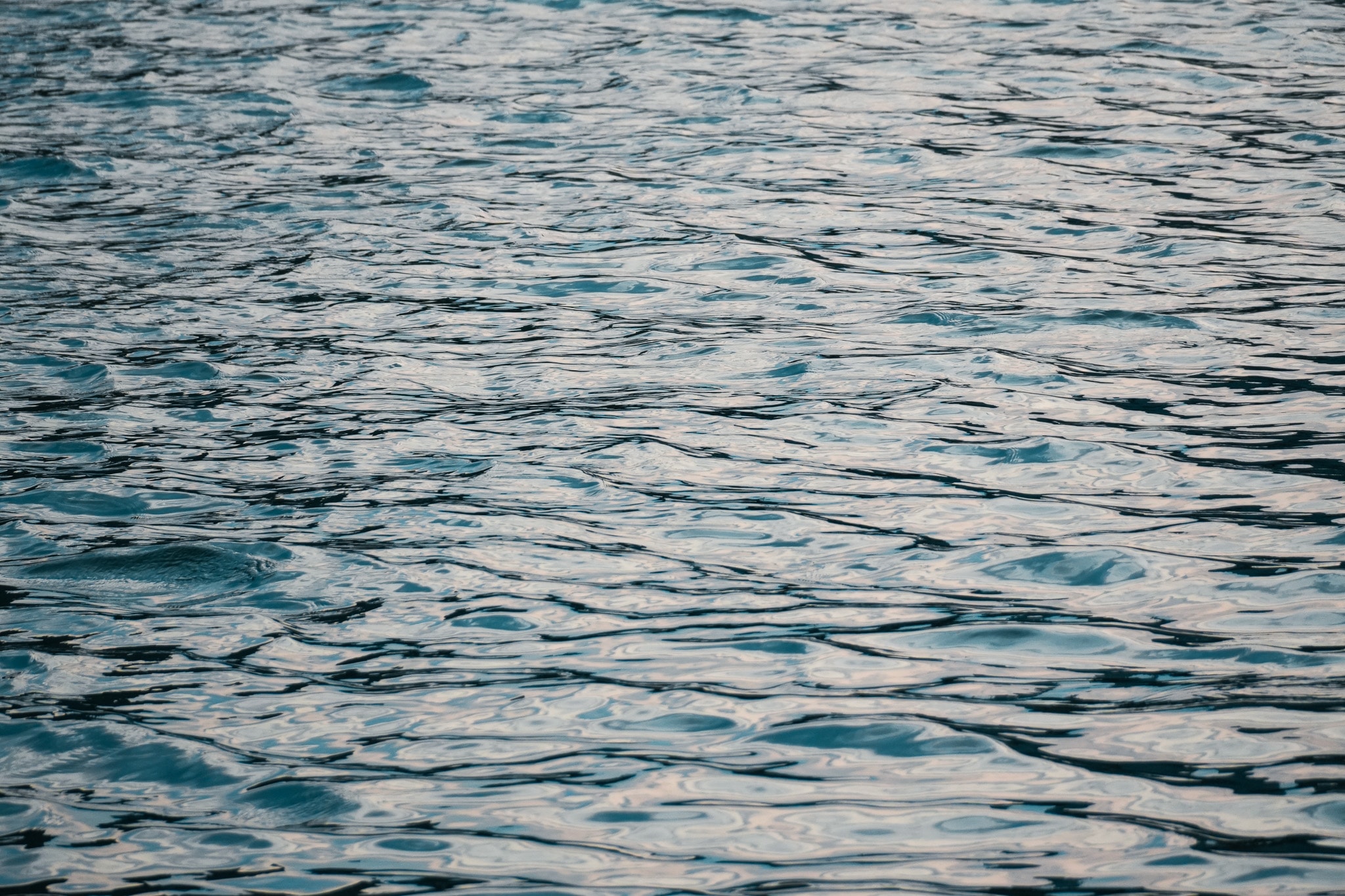 Rippling blue ocean water